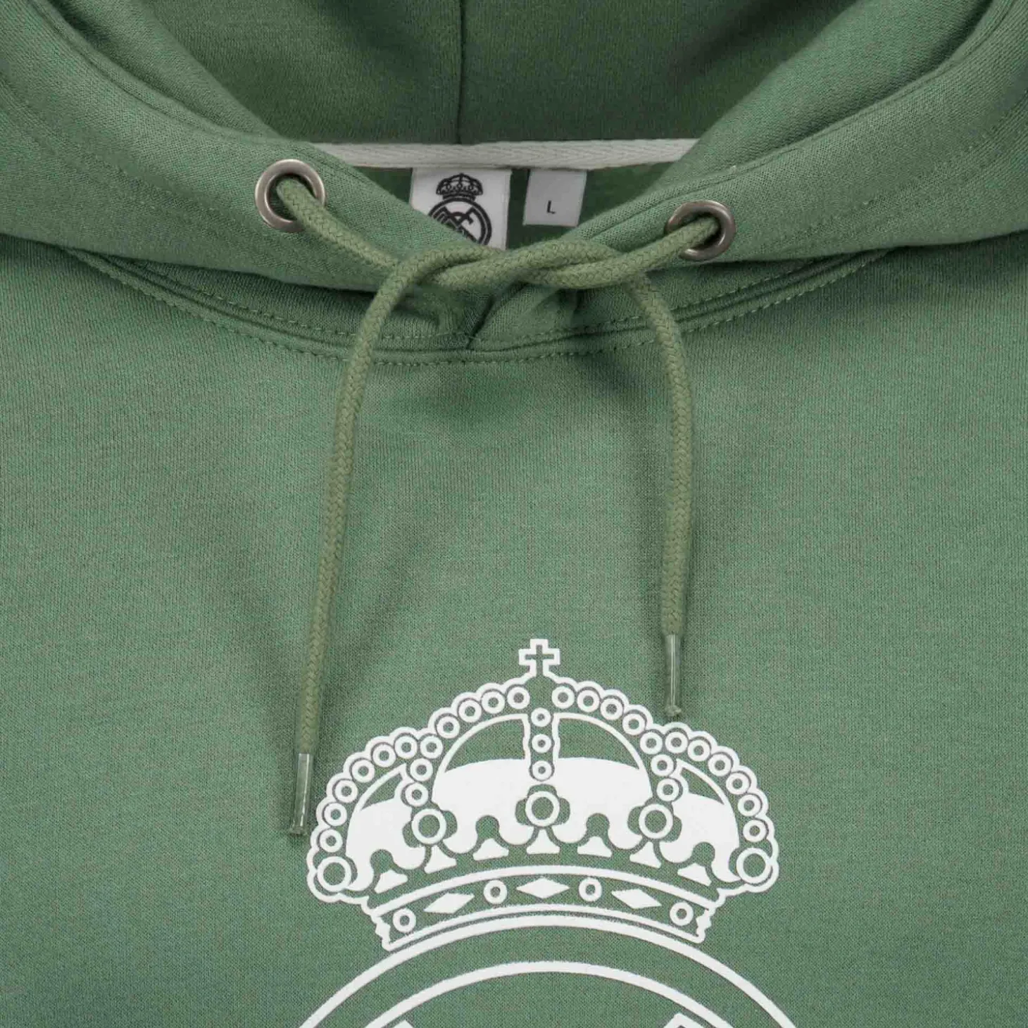 Herren Hoodie Color Crest Dunkelgrün Real Madrid | Sport Design Sweden AB Best