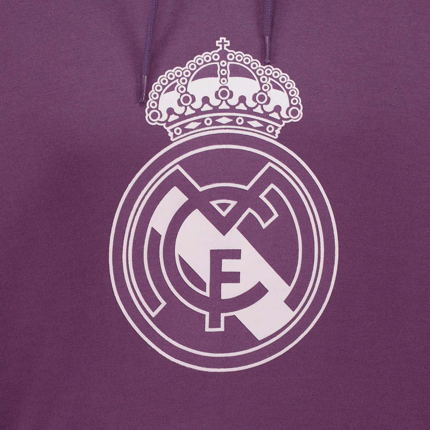 Herren Hoodie Color Crest Lila Real Madrid | Sport Design Sweden AB Shop