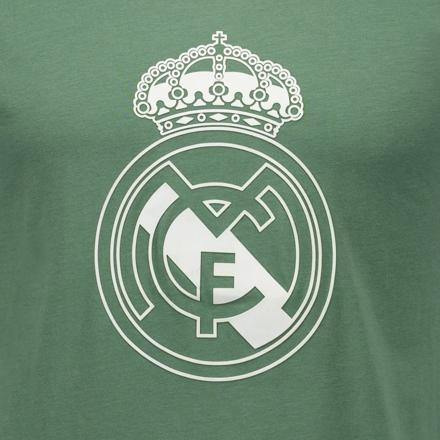 Herren T-Shirt Color Crest Dunkelgrün Real Madrid | Sport Design Sweden AB Clearance